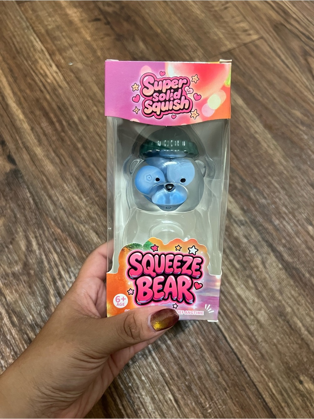 Squeeze Bear Squishy – Blueberry Filling